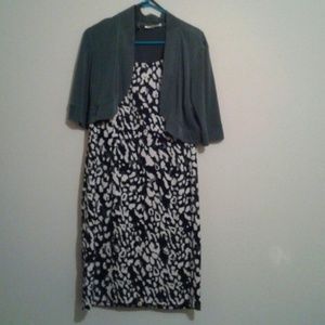 Animal Print Dress with matching shrug